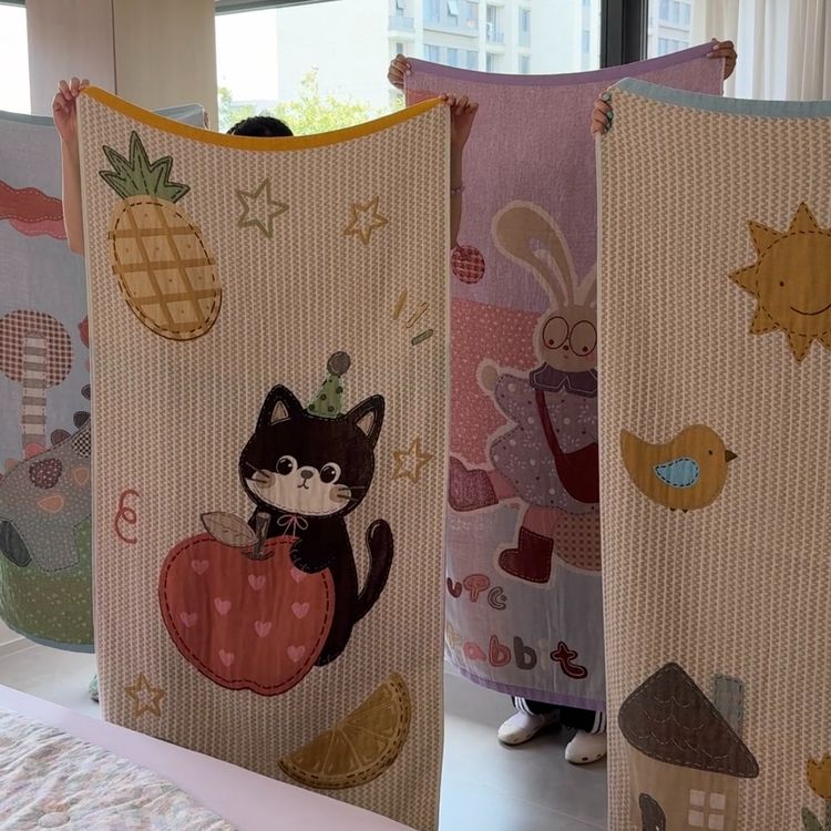 【秘境家纺】特！处理款，仓库样品！色织全棉浴巾系列！商品图