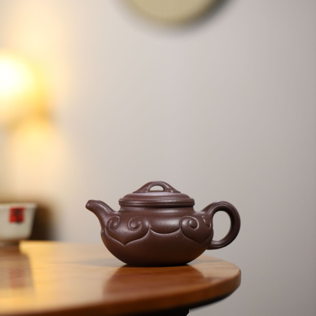 宜兴原矿紫砂壶茶具正宗底槽清全手工珍藏如意仿古壶200CC商品图