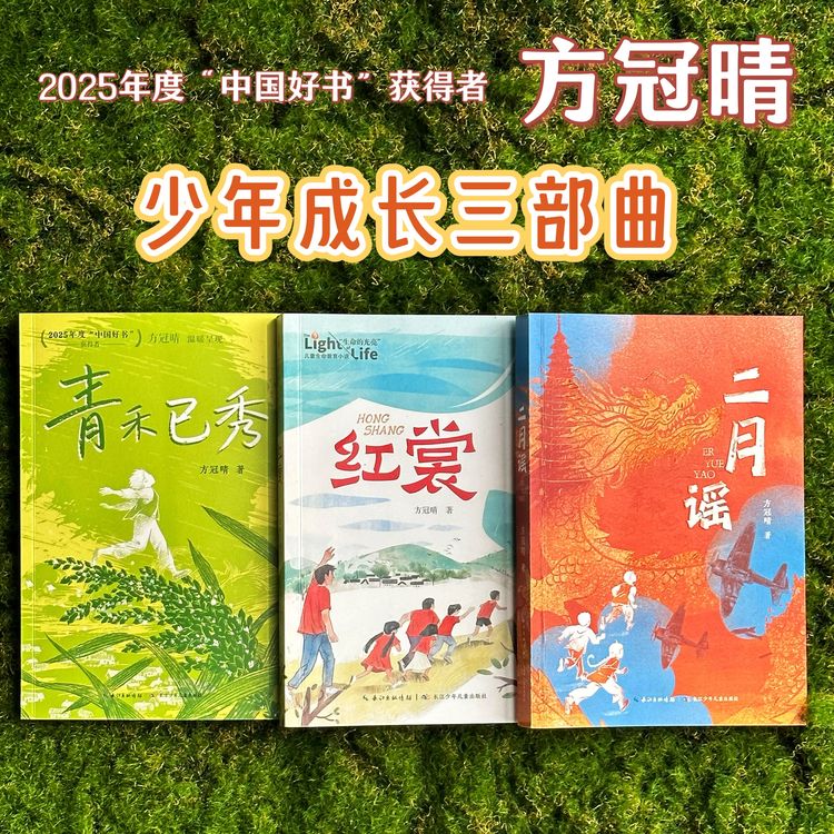 少年成长三部曲青禾已秀+红裳+二月谣 方冠晴儿童文学小说平装3册商品图