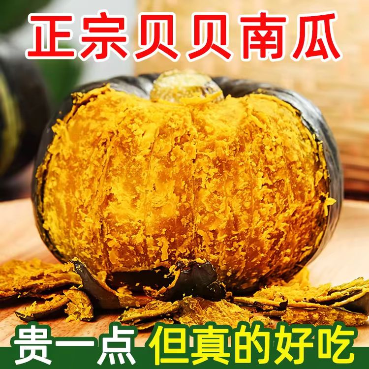 贝贝南瓜粉糯香甜正宗贝贝南瓜栗子味小南瓜宝宝辅食贝贝瓜商品图