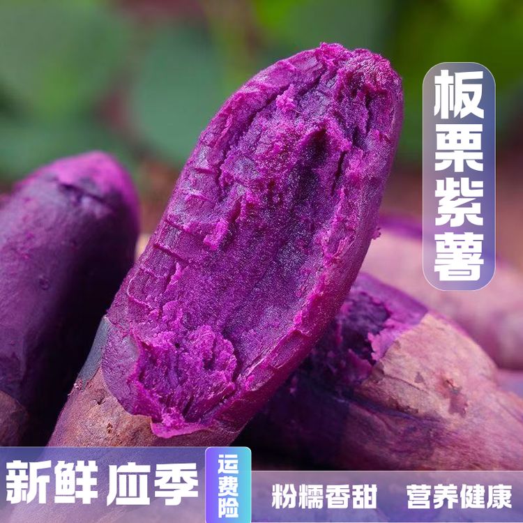 【板栗紫薯】新鲜应季沙地紫薯当季粉糯香甜粗粮紫罗兰紫心红薯蜜薯商品图