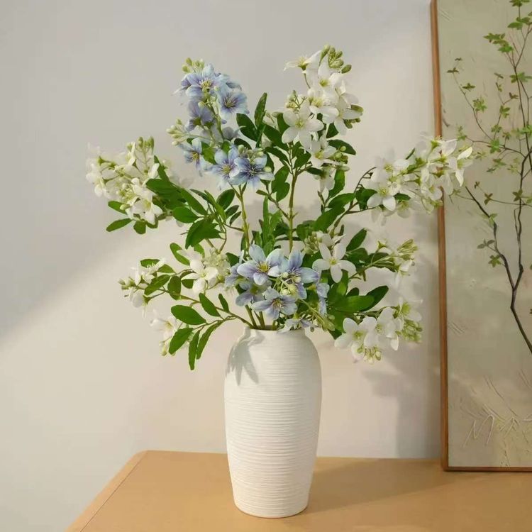 景德镇陶瓷花瓶摆件插花水培鲜花陶罐北欧家居装饰花器鲜花切花商品图