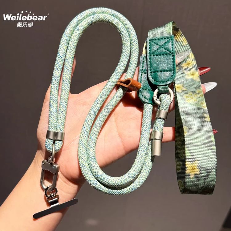 巨好看印花宽版手机挂绳斜挎可背可调节高端独特户外旅游防盗挂链商品图