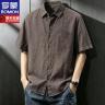 Romon/罗蒙老钱风短袖衬衫男士夏季轻奢凉感透气休闲通勤半袖衬衣商品图
