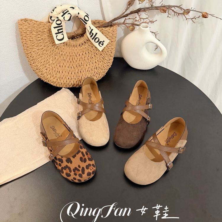 内增高玛丽珍鞋女2026春季新款全包单鞋复古厚底两穿配裙子勃肯鞋商品图