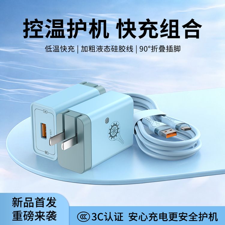 【3C认证】全兼容网球拍充电器低温充电不伤机适用于手机平板Type-C商品图