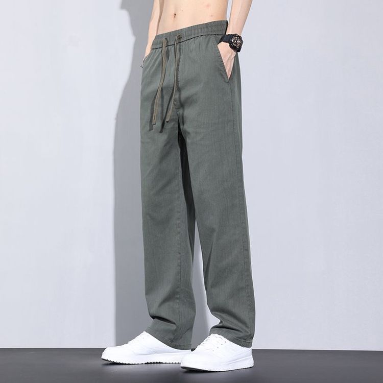 休闲男士宽松直筒裤子男款简约百搭夏季上新新款美式潮牌男休闲裤商品图