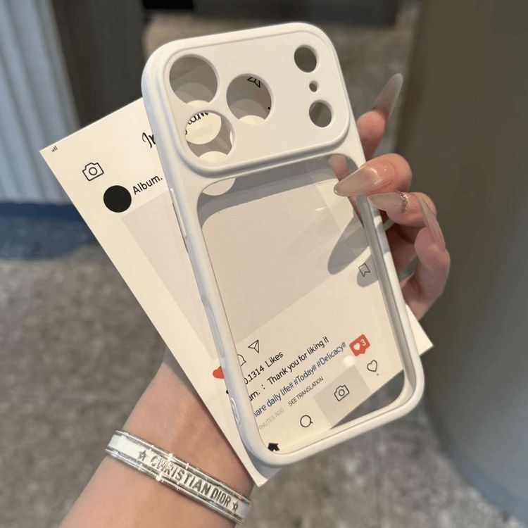 简约纯色透明适用iPhone17/16/15promax/14手机壳秒变二合一商品图