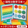 【小学老师推荐!9·9元/103件套】磁吸分数盘教具三年级磁性分数运算商品图
