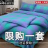 【工厂直销】斜纹亲肤四件套新款加厚格子系舒适单双人床单被套商品图