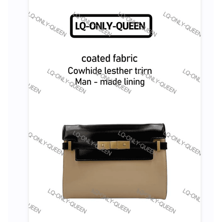 lq-only-queen 手工真皮女包拼色顿腋下包-TT商品图