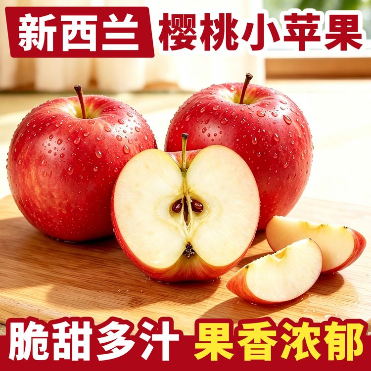新西兰樱桃小苹果 清香苹果味 天生小巧 鲜果新鲜水果 进口水果商品图