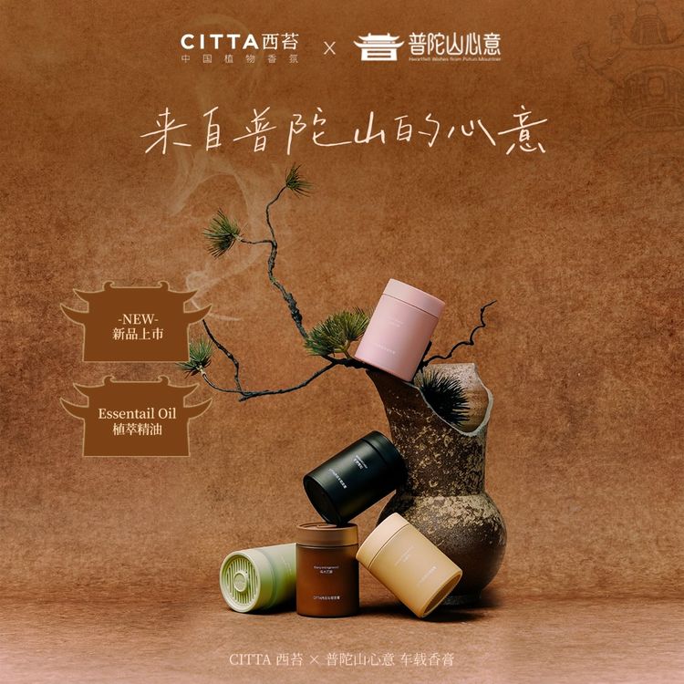 CITTA/西苔普陀山心意车载香膏香薰饰品除异味持久留香DB商品图