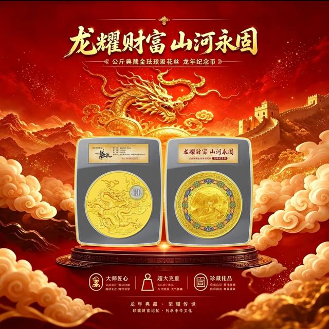 法定货币《龙耀财富·山河永固》中国龙年纪念币套装 带证书 带礼盒商品图