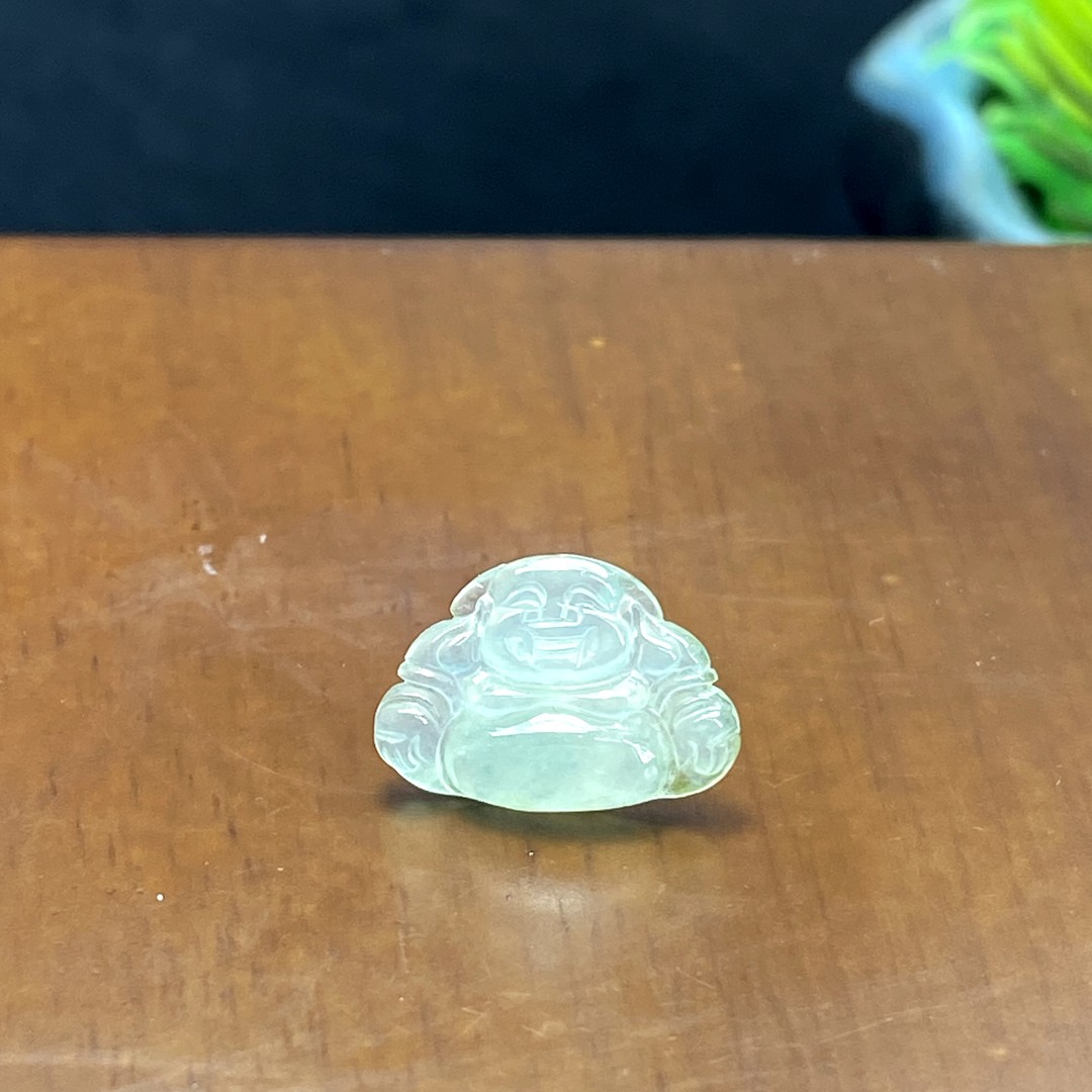 RX18天然缅甸A货翡翠冰种佛公/095696/北京中保拍卖商品图