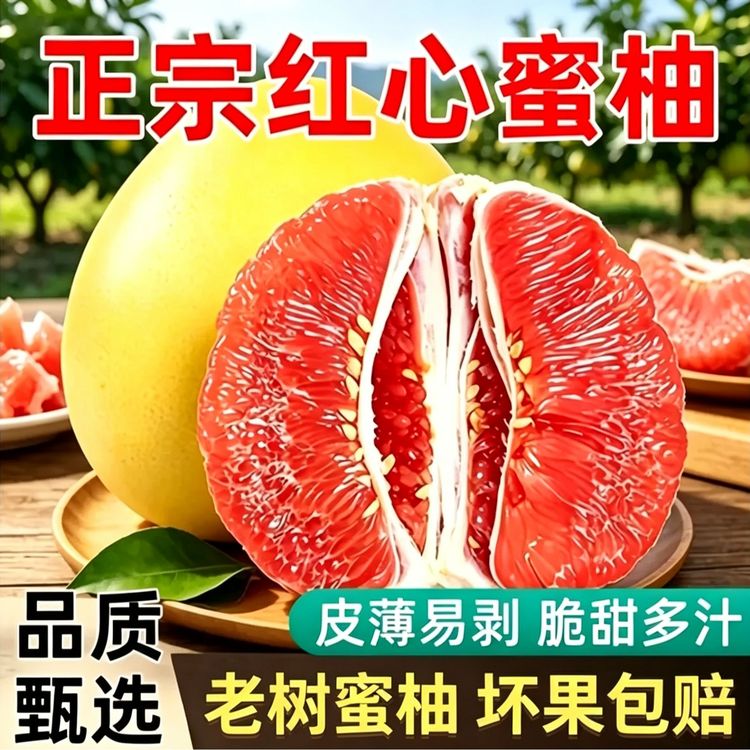 【老树精选果】福建平和琯溪红心柚子蜜柚当季水果孕妇水果产地直发商品图