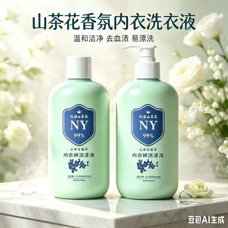 【2瓶装】内衣专用洗衣液去血清洁母婴适用山茶花香清洗内衣液商品图
