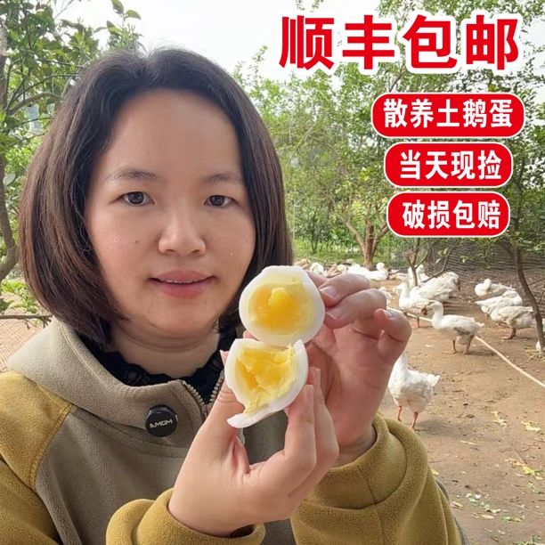 鹅蛋新鲜农家散养大鹅蛋东北农村天然自产真正纯种笨鹅蛋顺丰直达商品图