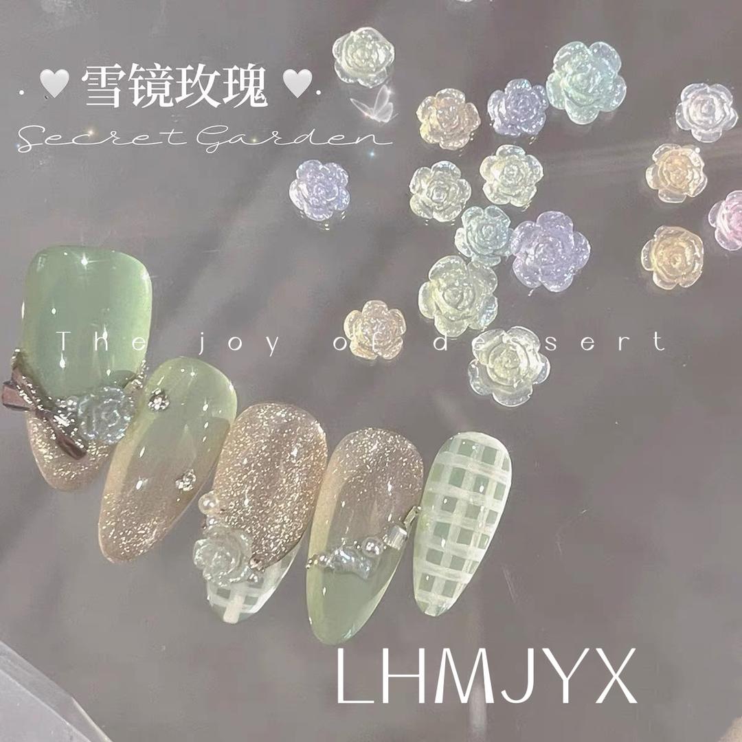 雪镜玫瑰.纯欲仙气美甲花朵饰品商品图
