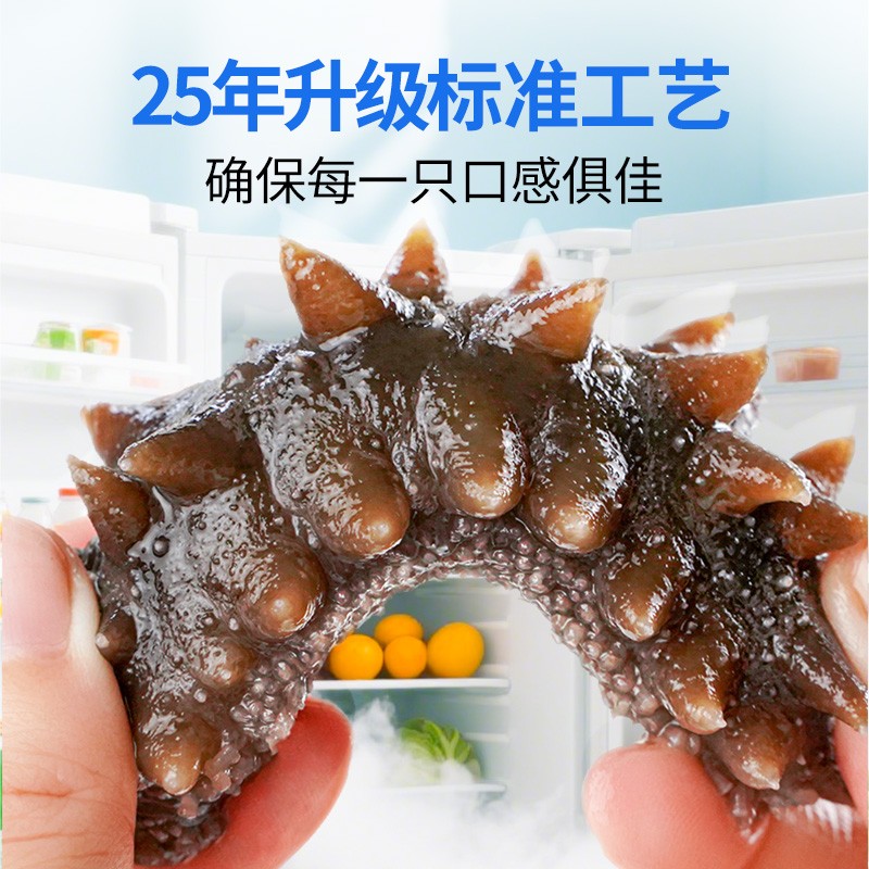 海参【冷冻辽参】棒棰岛冷冻海参500g*2袋  两斤装商品图