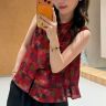 新中式盘扣提花无袖坎肩2026夏季新款复古荷叶边国风小衫显瘦上衣商品图