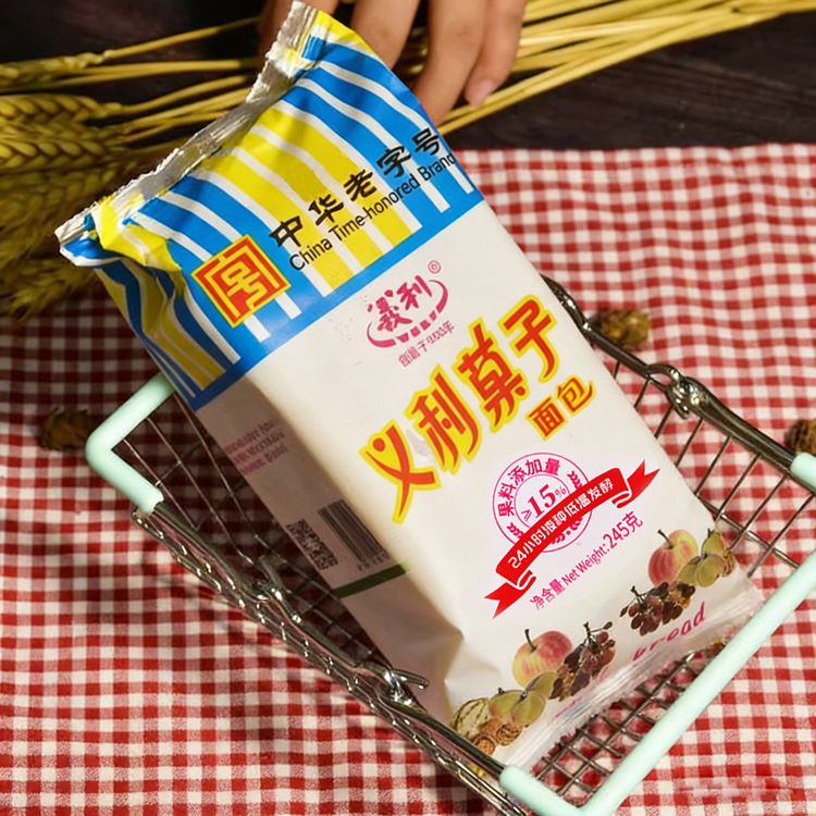 义利老北京果子面包245g*3包义利经典果子面包中华老字号商品图