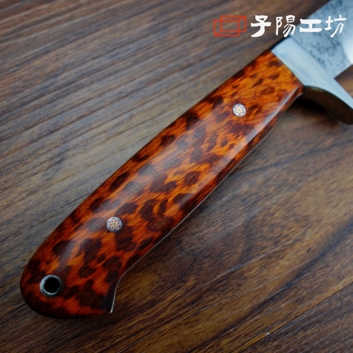 武生特钢蛇纹木柄家用刀具本款不含皮套商品图