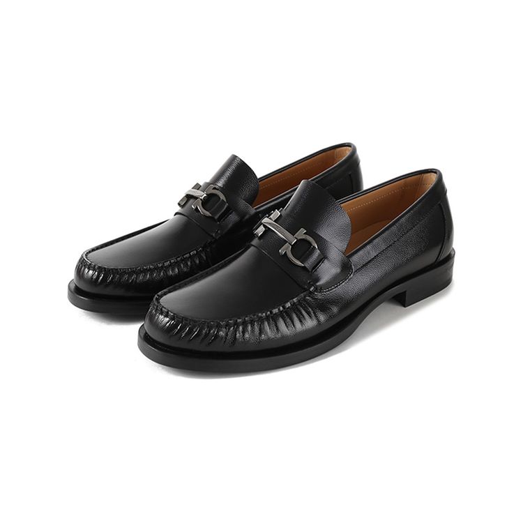 Ferragamo菲拉格慕 男士FORTGancini扣饰莫卡辛鞋乐福鞋0762695商品图