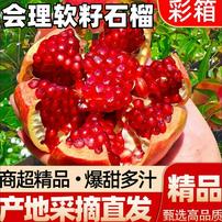 【彩箱礼盒装】正宗突尼斯软籽石榴应季新鲜孕妇水果香甜爆汁不吐籽商品图
