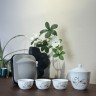 富竹水墨山林1壶3杯旅行茶具 手抓盖碗长9.1cm高6.7cm 容量200ml商品图