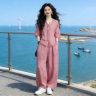 时尚套装女2026夏季新款洋气质宽松显瘦减龄衬衫阔腿裤休闲两件套商品图