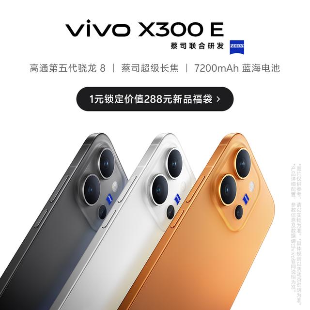 【1元锁定福袋好礼】vivo X300 E 新品预约权益包（非手机）商品图