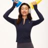 小立领拉链修身开衫外套防风户外防滑指套上衣7213商品图