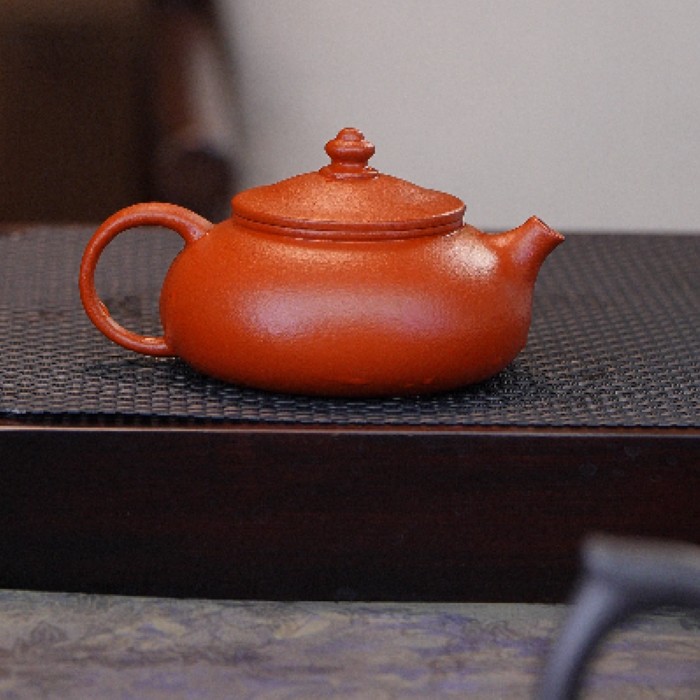 原矿橘皮朱泥陈利强寒江150cc紫砂壶茶壶K商品图