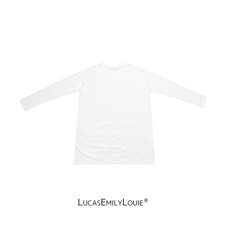 LucasEmilyLouie极简时尚休闲百搭圆领后中缝长袖打底T裙2610845商品图