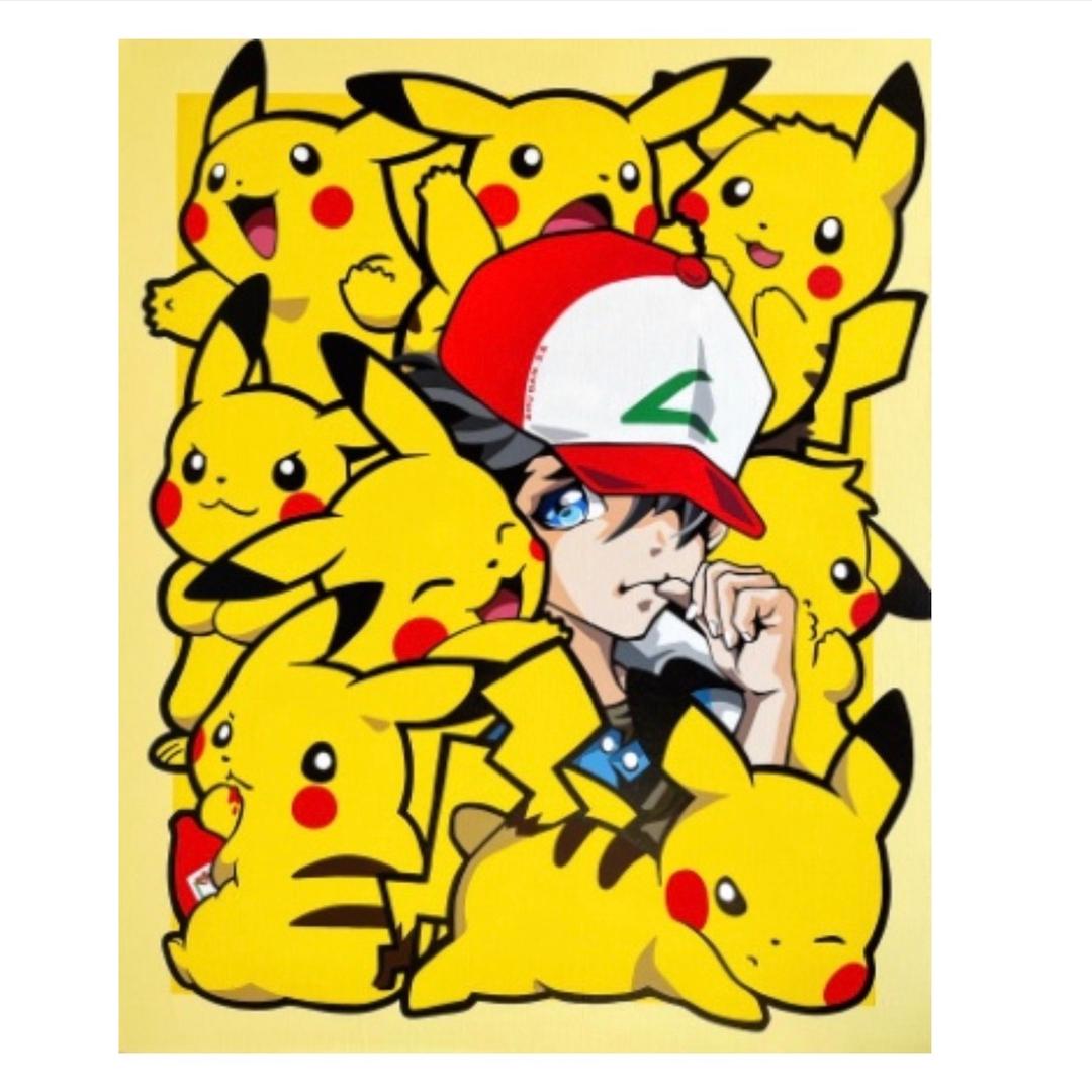 【50版】朱丹 版画 Lost in Pikachu  带装裱商品图
