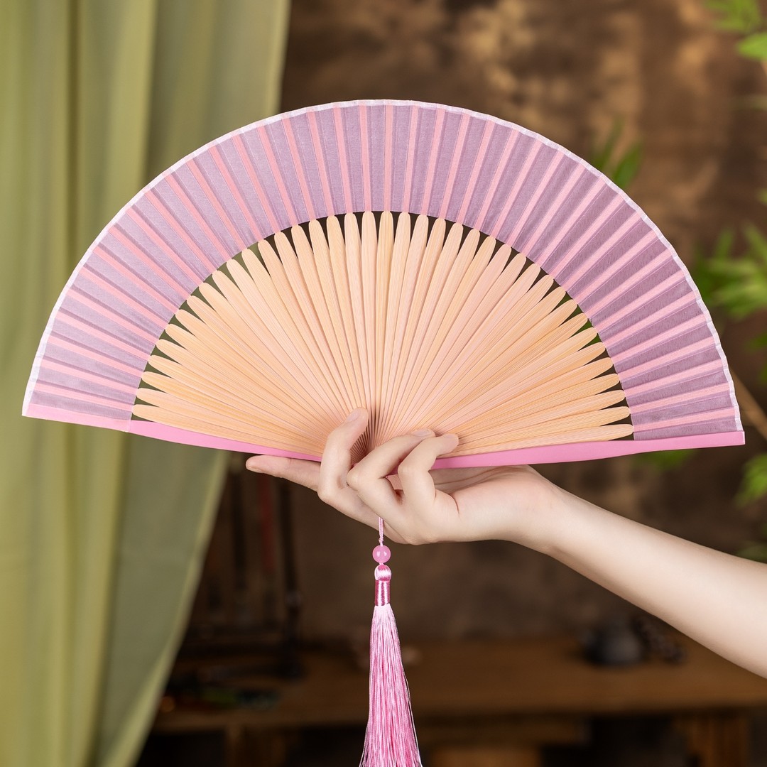 永夜星河同款舞蹈扇子古风寄明月扇子书欣妙妙舞蹈扇新中式折扇商品图