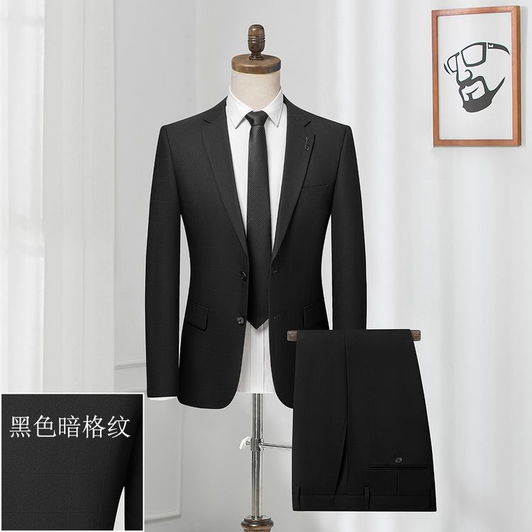 【夏日尾货特惠】男士西服套装青年韩版修身商务休闲成人礼西装男商品图