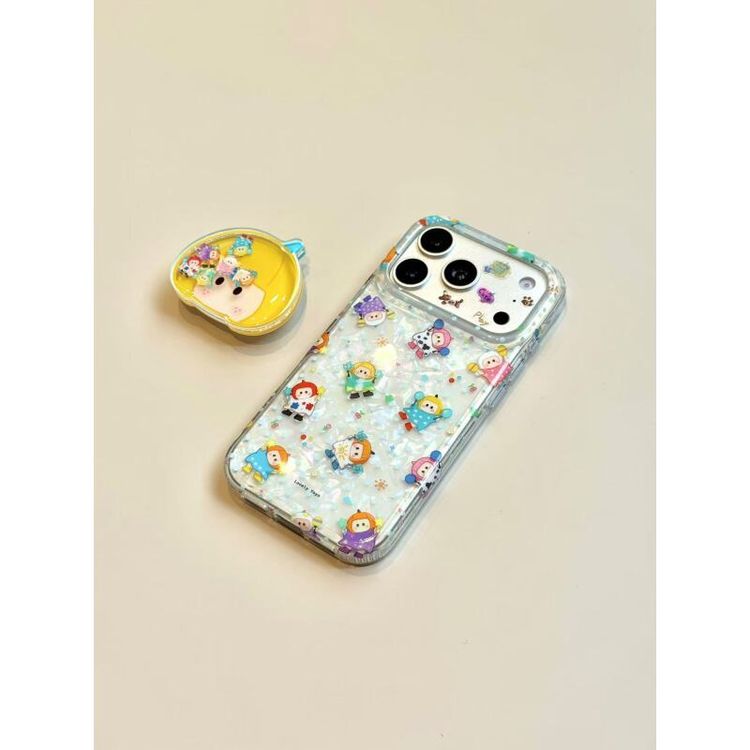 适用于iphone17promax手机壳卡通16pm不同造型沙锤风车短发女孩15商品图