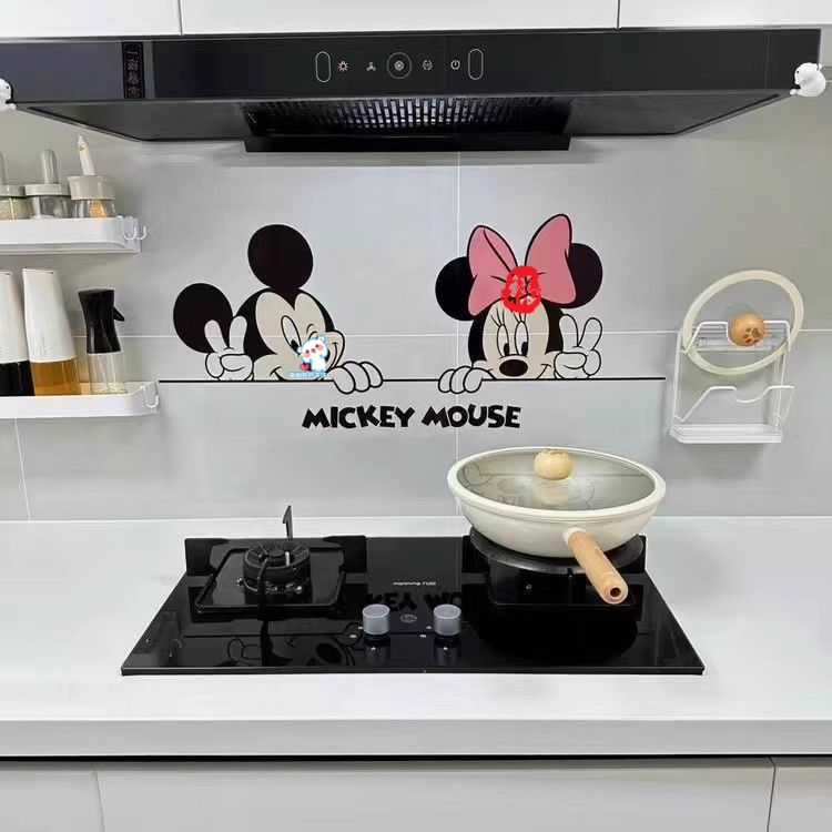 大号新款非偏包邮可爱防油贴纸厨房灶台油烟机墙面装饰贴纸送刮板商品图