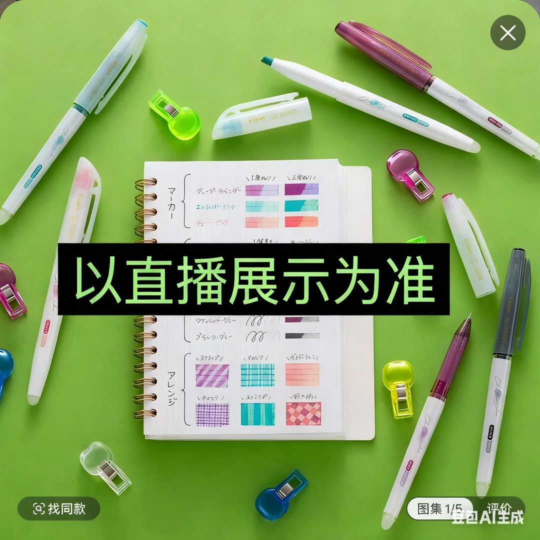 045蓝杆黑色中性笔组合套餐商品图