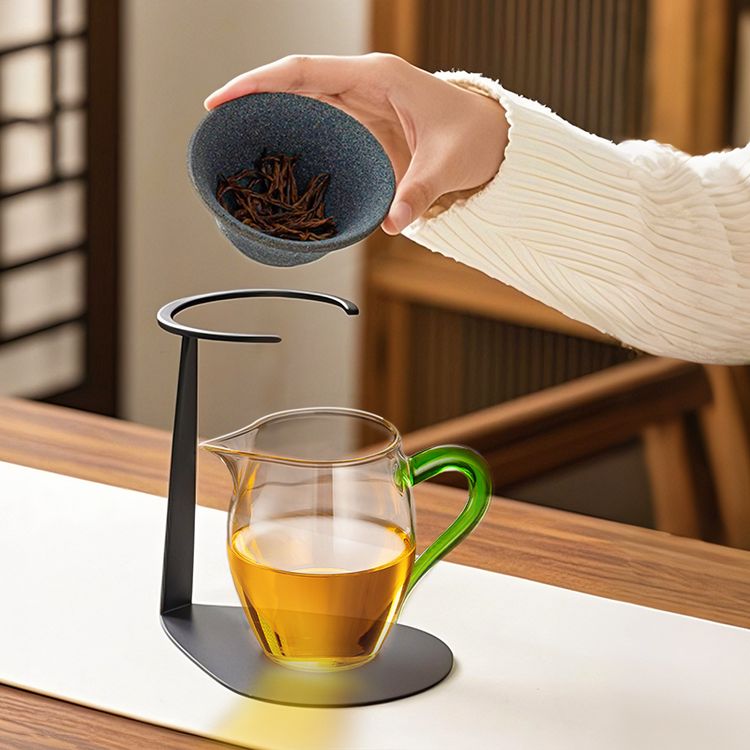 矿石无孔茶漏家用泡茶一体公道杯咖啡过滤器陶瓷茶滤漏斗茶道配件商品图