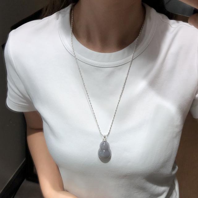 烟紫葫芦和田玉吊坠（不含链）多样性发其一 J263362商品图