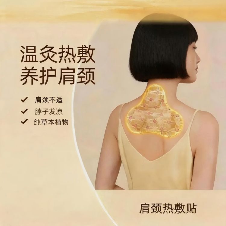 桂枝防风肩颈热敷贴蒸汽温灸养护男女保暖防寒舒缓颈肩家用暖贴商品图