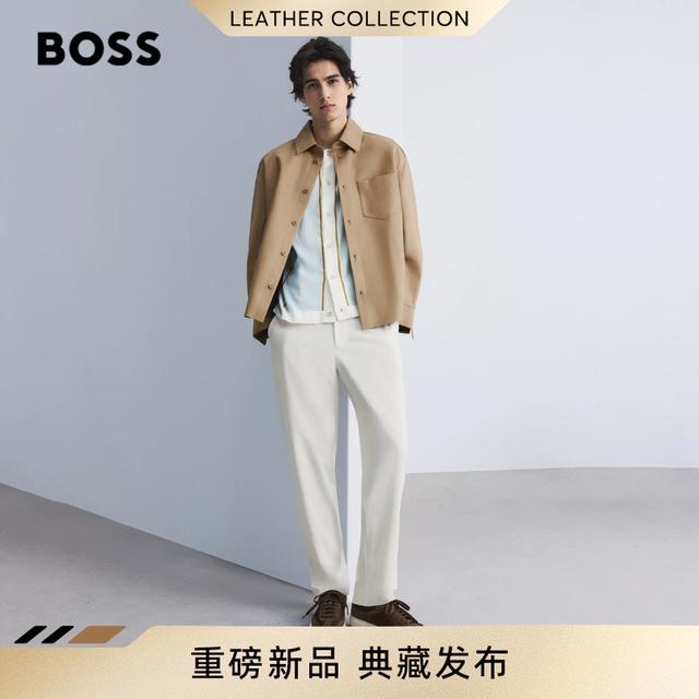 【重磅新品】【甄选羊皮革】BOSS博斯男士26年秋新款皮衣夹克50564560商品图