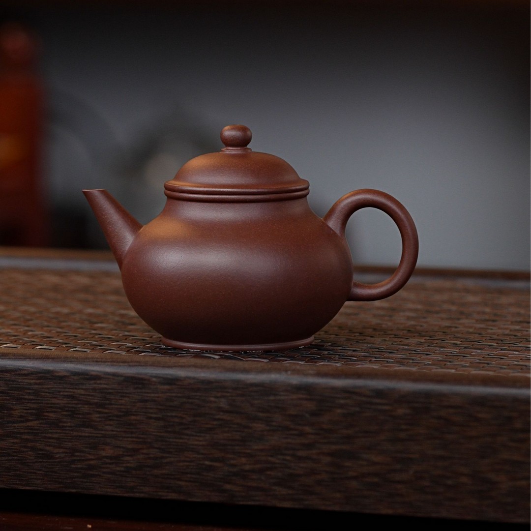 丹壶溢香芭乐水平内推球孔半手工制作原矿紫泥150毫升商品图