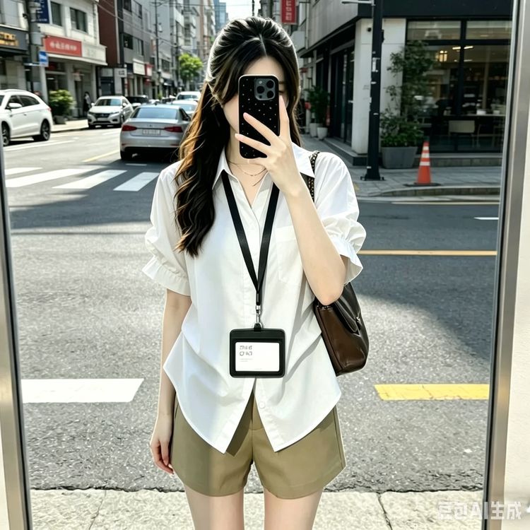 (有全路补售后无忧）时尚洋气法式短袖衬衫女夏季新款显瘦气质商品图