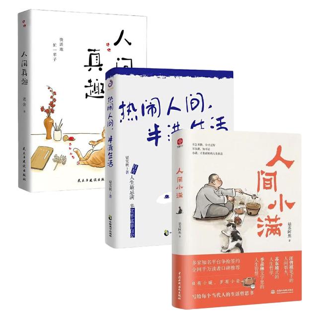 正人间小满热闹人间半满生活人间真趣幽默大师老舍自嘲式吐槽书X商品图
