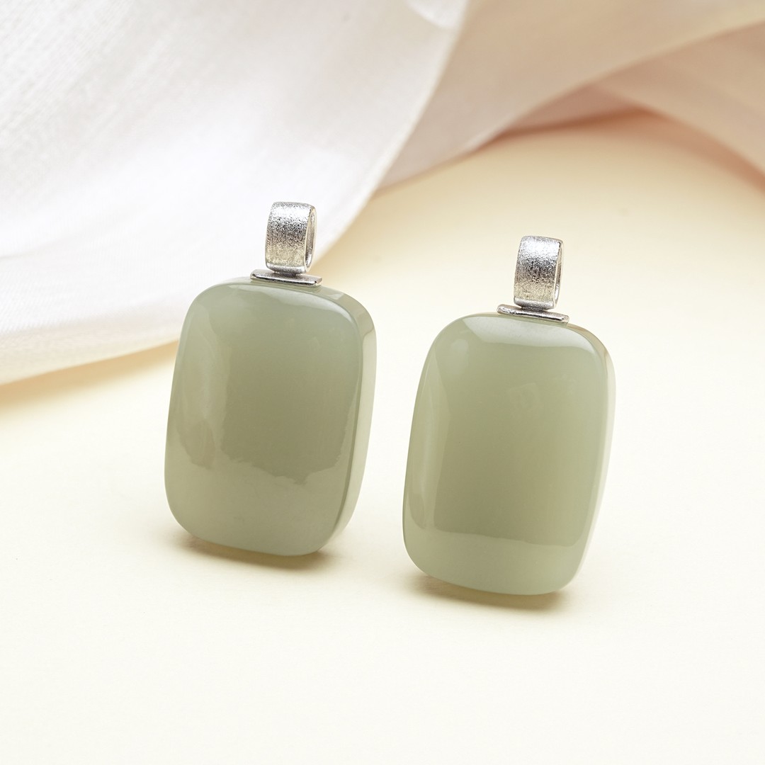 【小北珠宝】・芳草・S925银天然和田玉吊坠约17*24mm【多样性发一】商品图