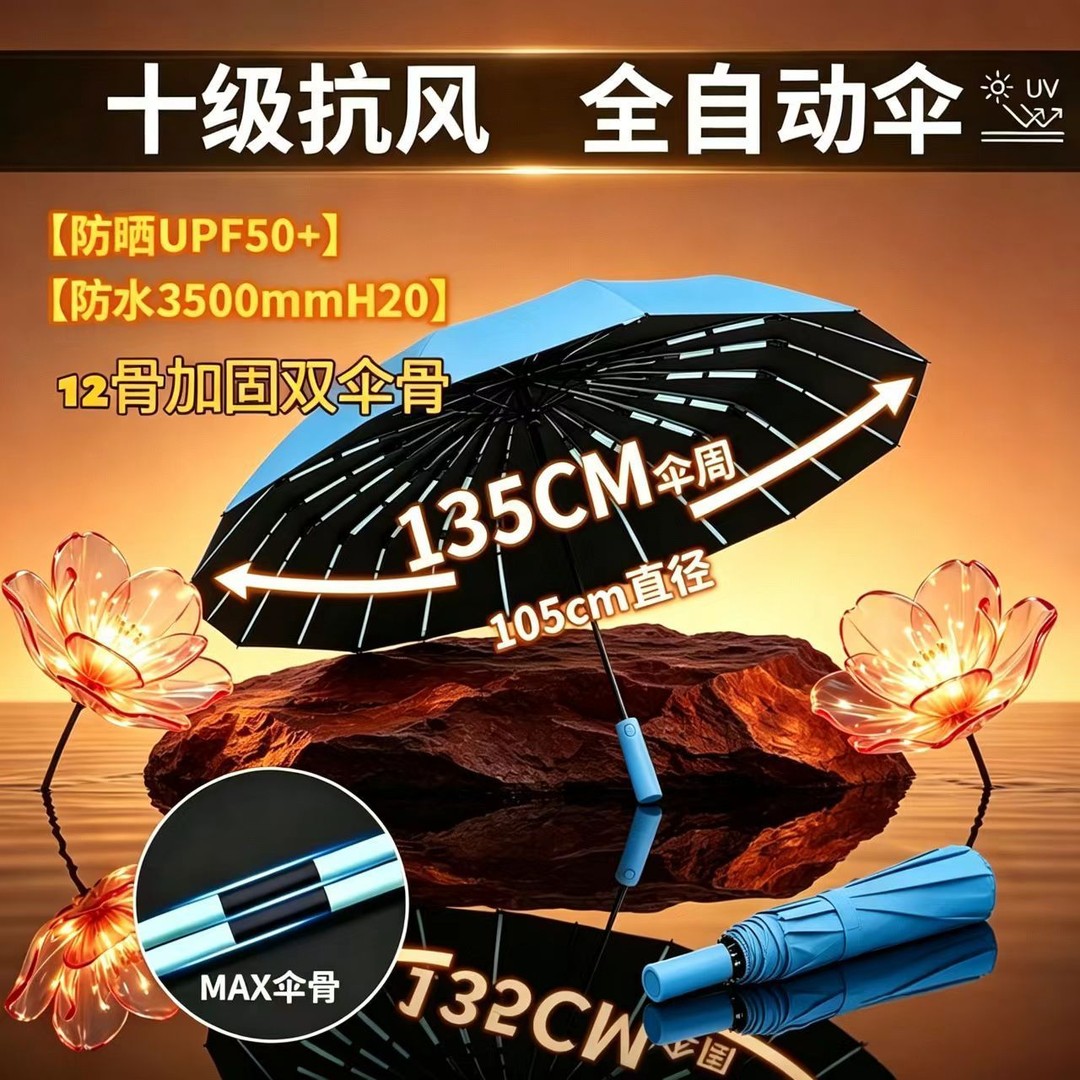 （全自动）晴雨伞文具套装礼盒   商品图